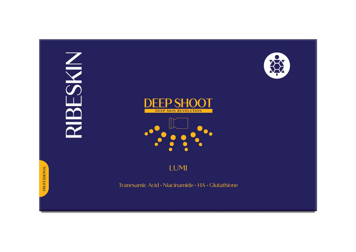 RIBESKIN DEEP SHOOT Lumi 5x3ml shooters + Aftercovermask 5x23g + Applicator 5x0.5mm