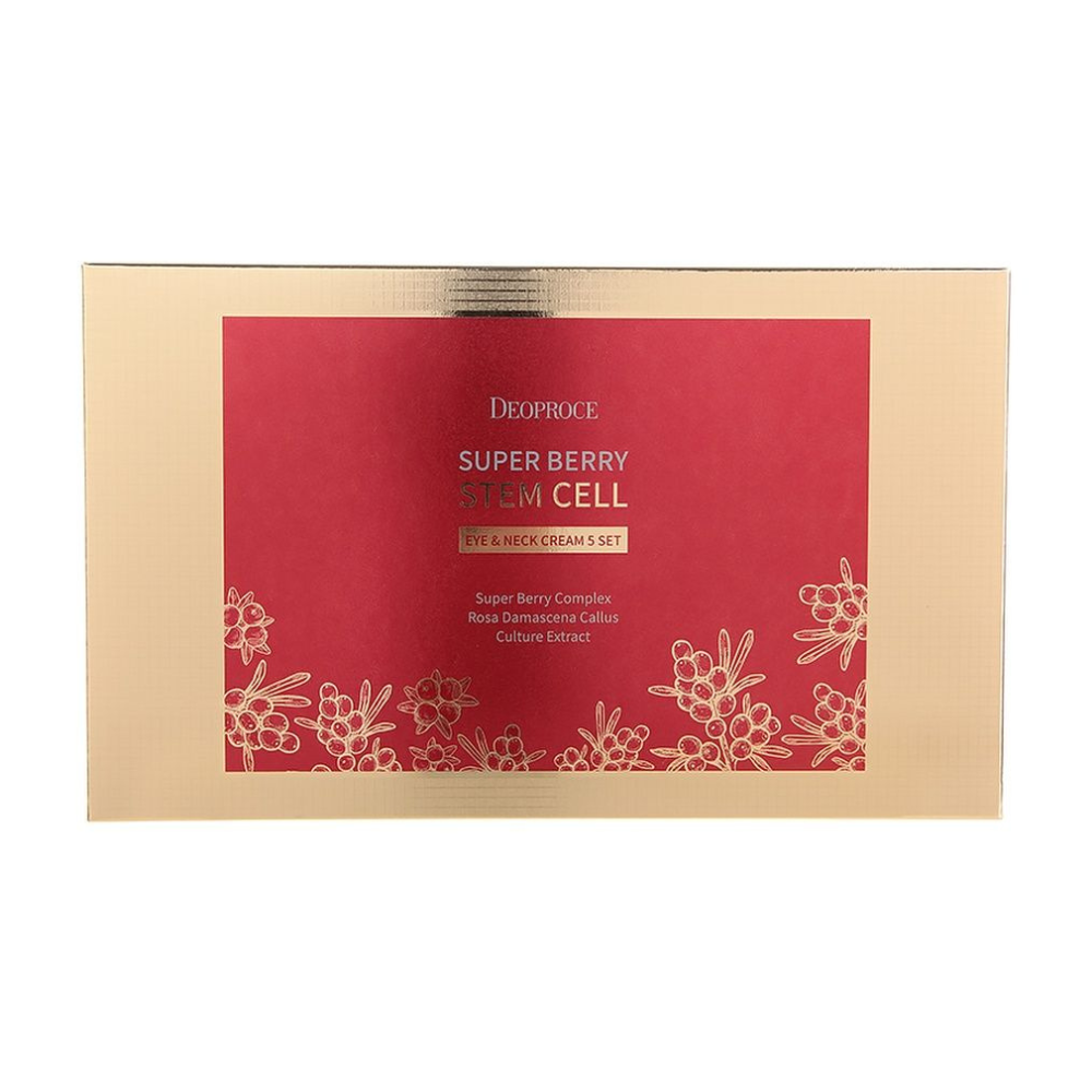 DEOPROCE Superberry Stem Cell Eye & Neck Cream Set of 5 SET — изглед 2