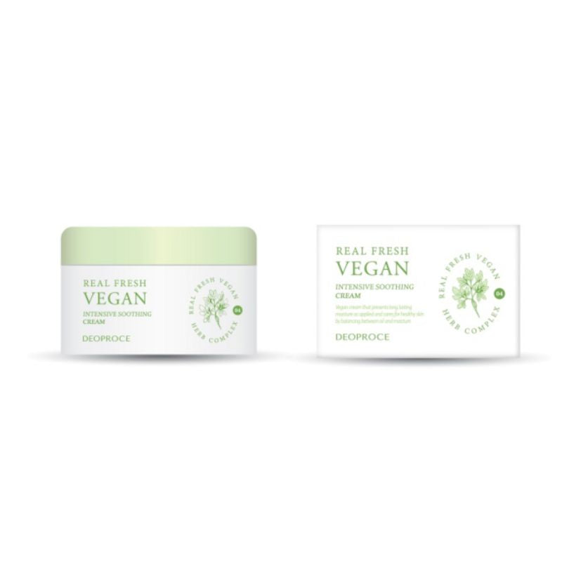 DEOPROCE Real Fresh Vegan Intensive Soothing Cream 100 g