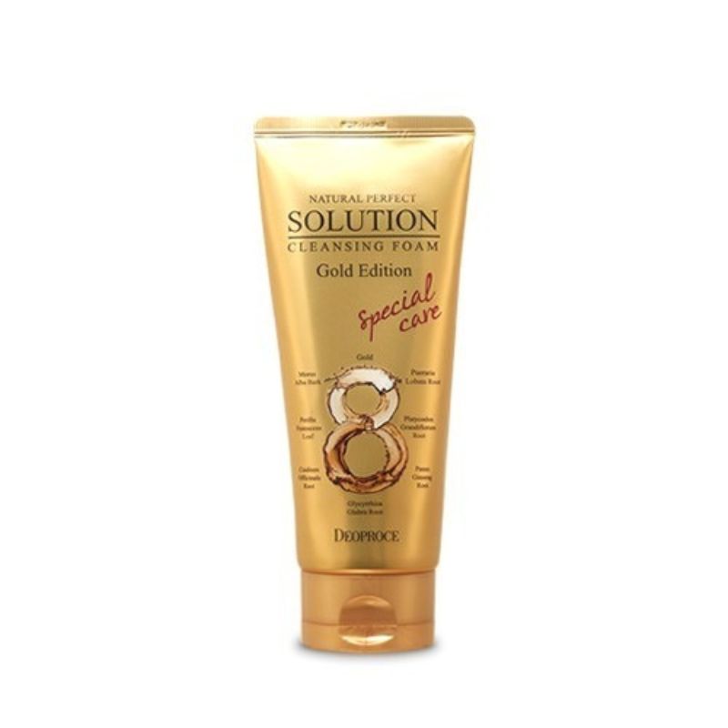 DEOPROCE Natural Perfect Solution Cleansing Foam Gold Edition 170 ml